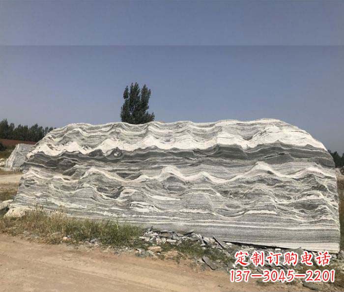 泰安雪浪石假山公园景观石雕