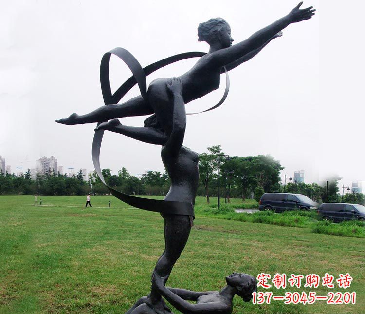 泰安艺术体操运动员雕塑