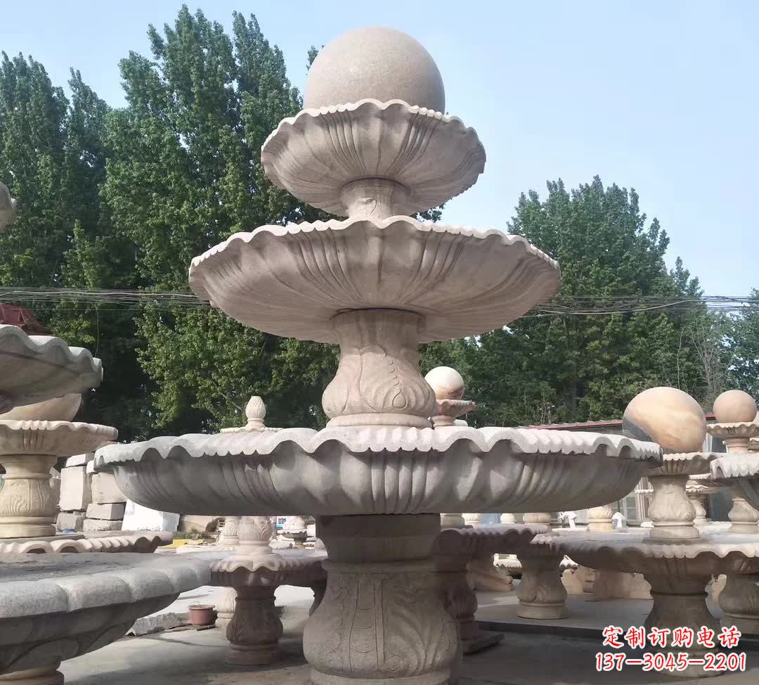 泰安音乐风水球石雕
