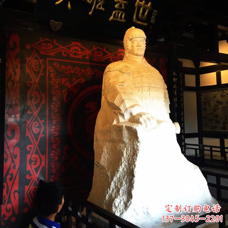 泰安英雄盖世楚霸王石雕像