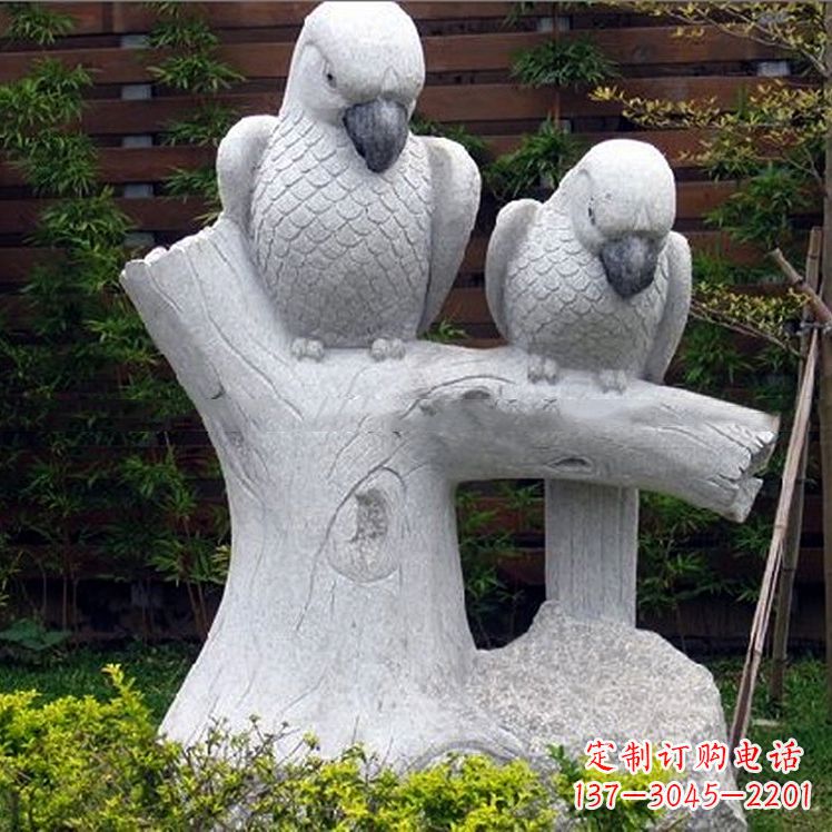 泰安鹦鹉大理石雕塑