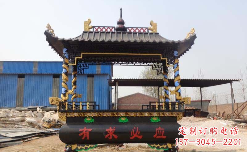 泰安有求必应香炉寺庙铜雕