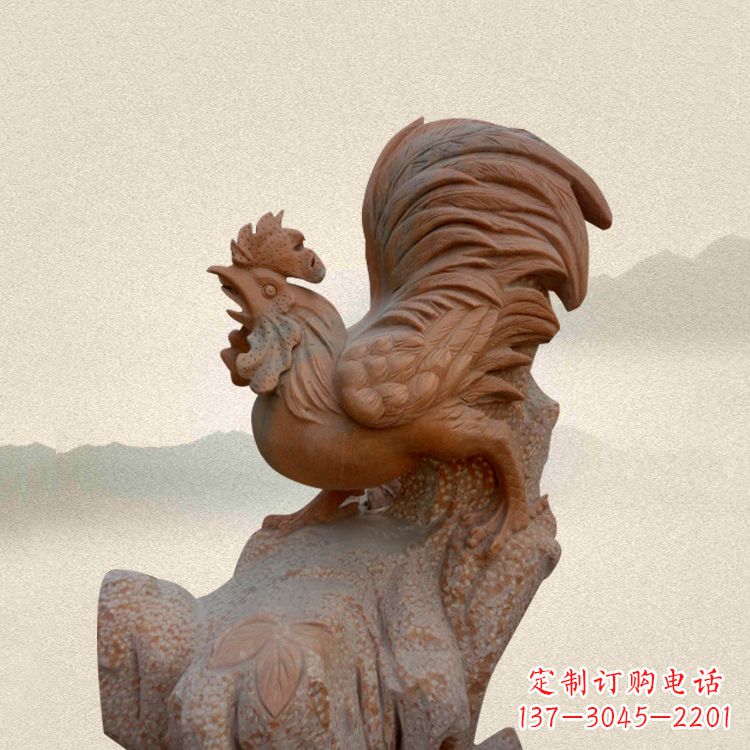 泰安酉鸡景观石雕