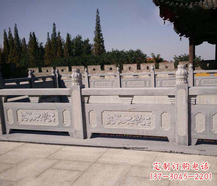 泰安园林仿古石栏板景观石雕 (2)