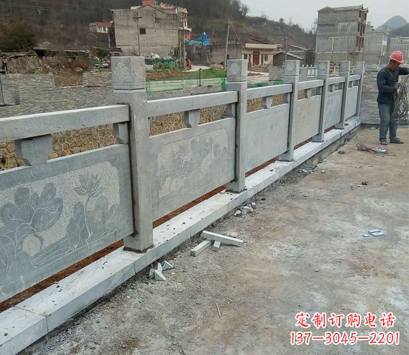 泰安园林仿古石栏板景观石雕 (5)