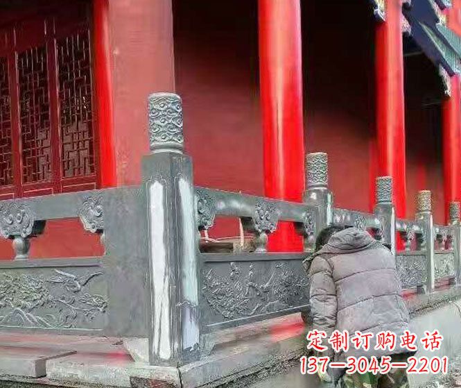泰安园林仿古石栏板景观石雕 (9)