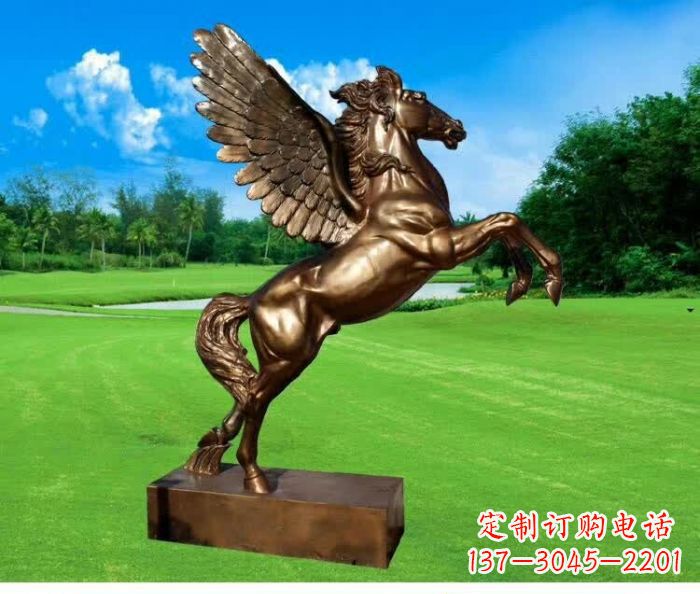 泰安园林飞马铜雕 (2)