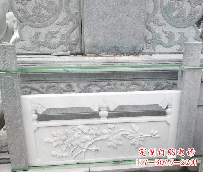 泰安园林汉白玉石浮雕栏板 (3)