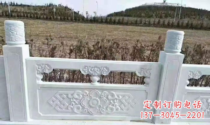 泰安园林汉白玉石浮雕栏板 (4)