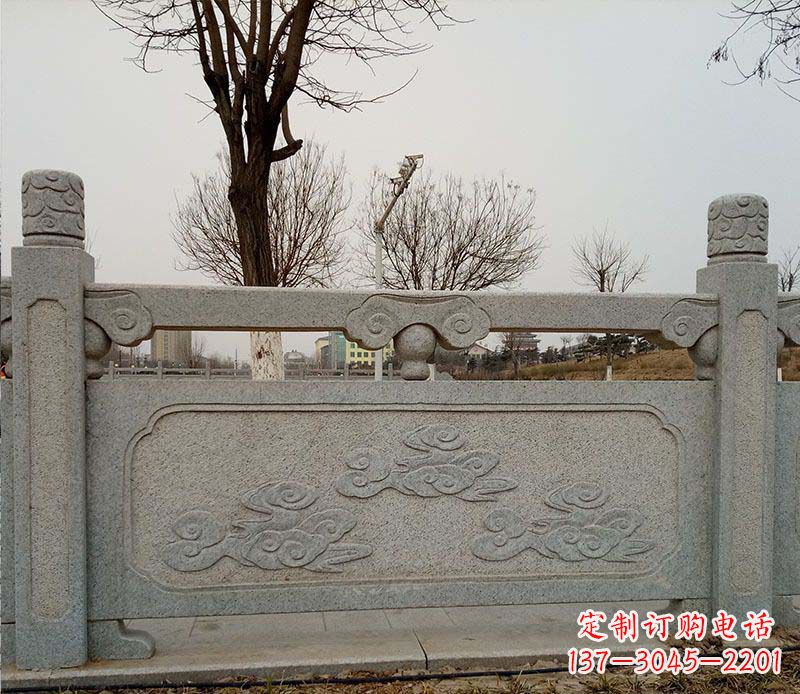 泰安园林护城河石栏板景观石雕
