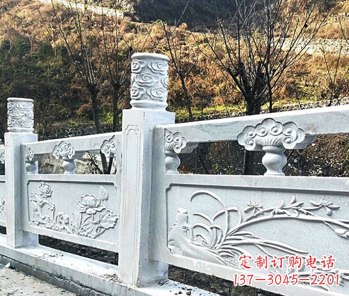 泰安园林景观大理石栏板石雕 (7)