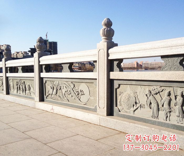 泰安园林景观大理石栏板石雕 (8)