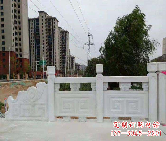 泰安园林景观大理石栏板石雕 (5)