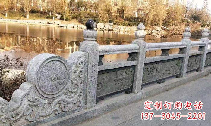 泰安园林景观大理石栏板石雕 (10)