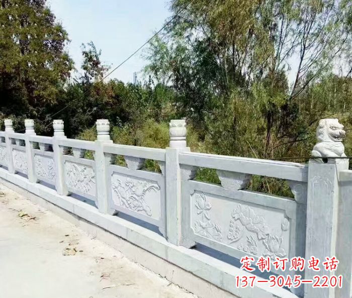 泰安园林景观大理石栏板石雕_1