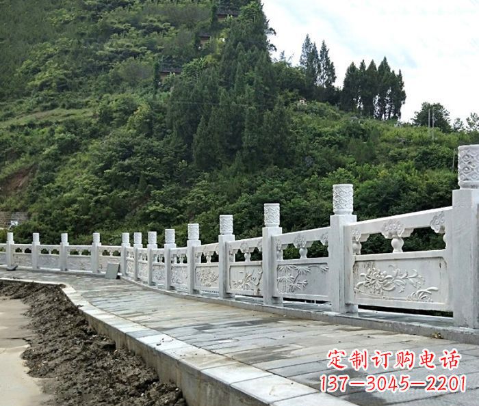 泰安园林景观大理石栏板石雕_2