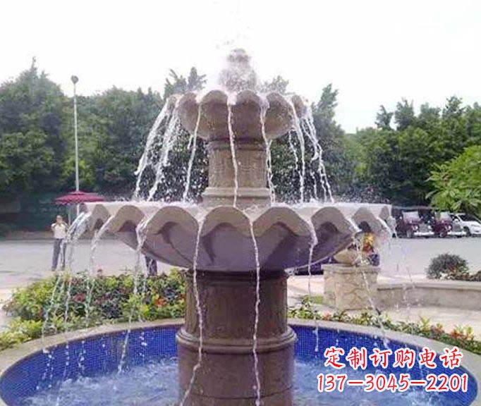 泰安园林景观大理石喷泉石雕