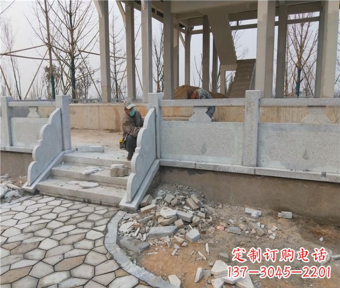 泰安园林景观大理石桥栏板石雕_2 (2)