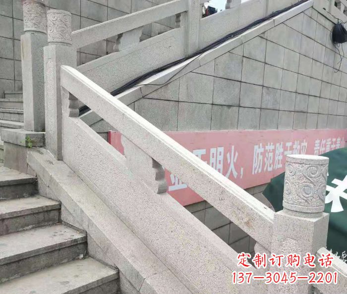 泰安园林景观大理石桥栏板石雕_1 (2)