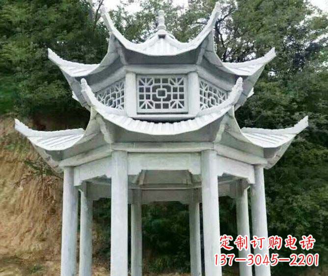 泰安园林景观多层凉亭石雕