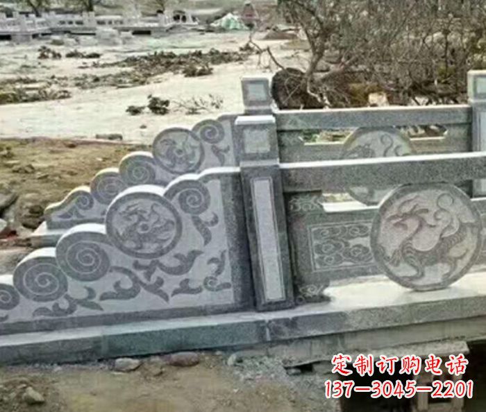 泰安园林景观仿古石雕栏板 (10)