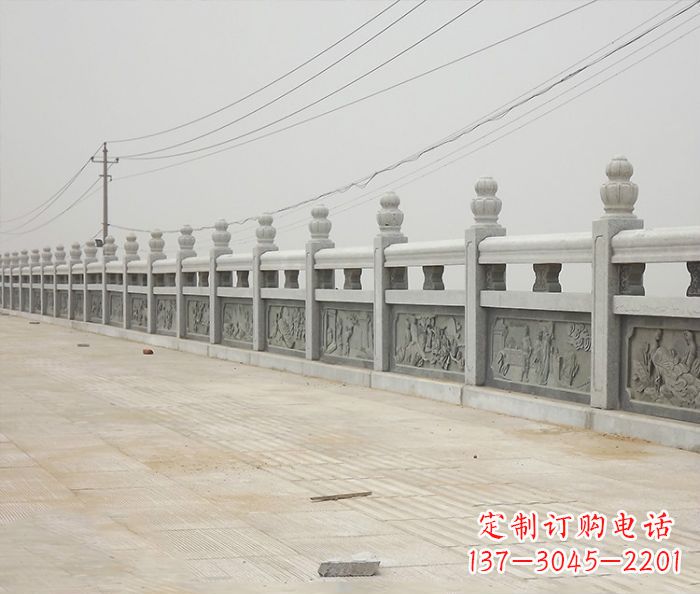 泰安园林景观仿古石雕栏板_2