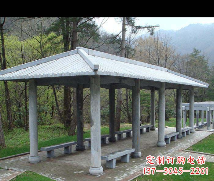 泰安园林景观仿古石雕长廊
