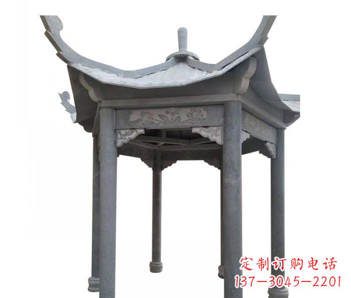 泰安园林景观仿古石雕凉亭 (3)