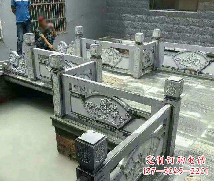 泰安园林景观仿古石浮雕栏板 (4)