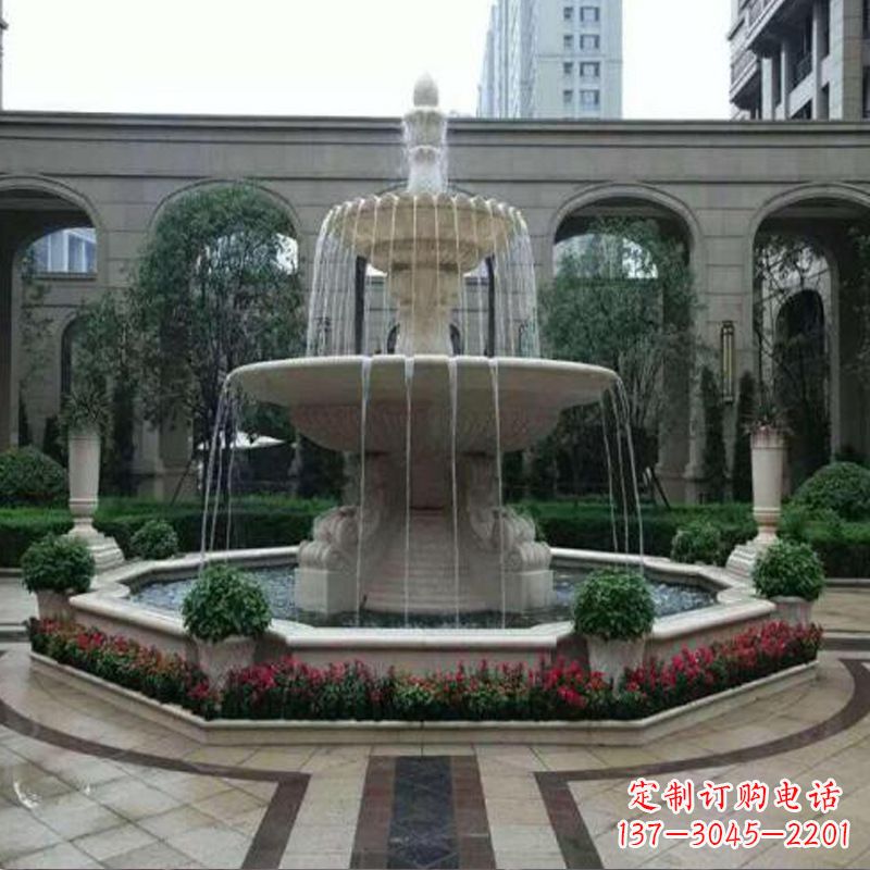 泰安园林石雕喷泉雕塑