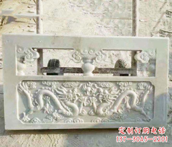 泰安园林石浮雕栏板景观石雕