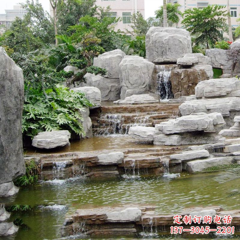 泰安园林石头假山流水