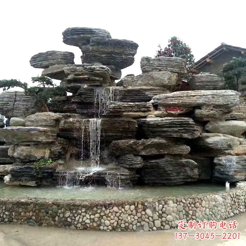 泰安园林塑石假山流水