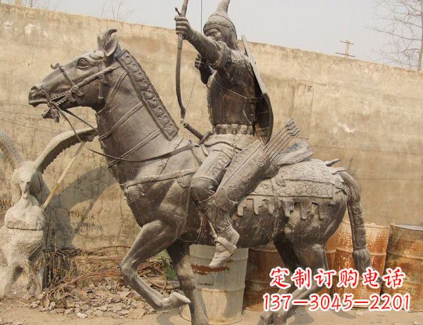 泰安战马与射箭的士兵