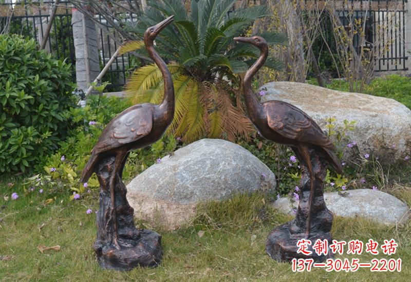 泰安站立仙鹤雕塑 (2)