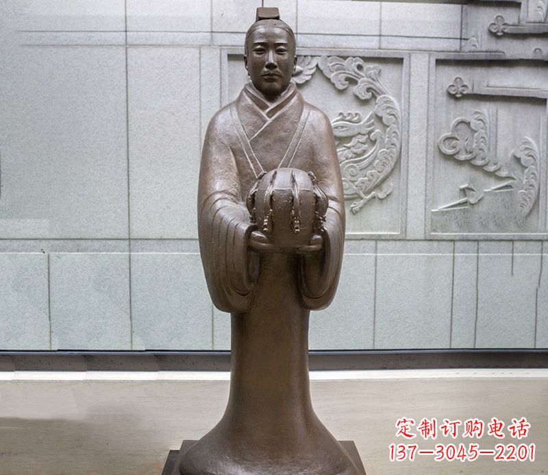 泰安张衡科学家 人物铜雕
