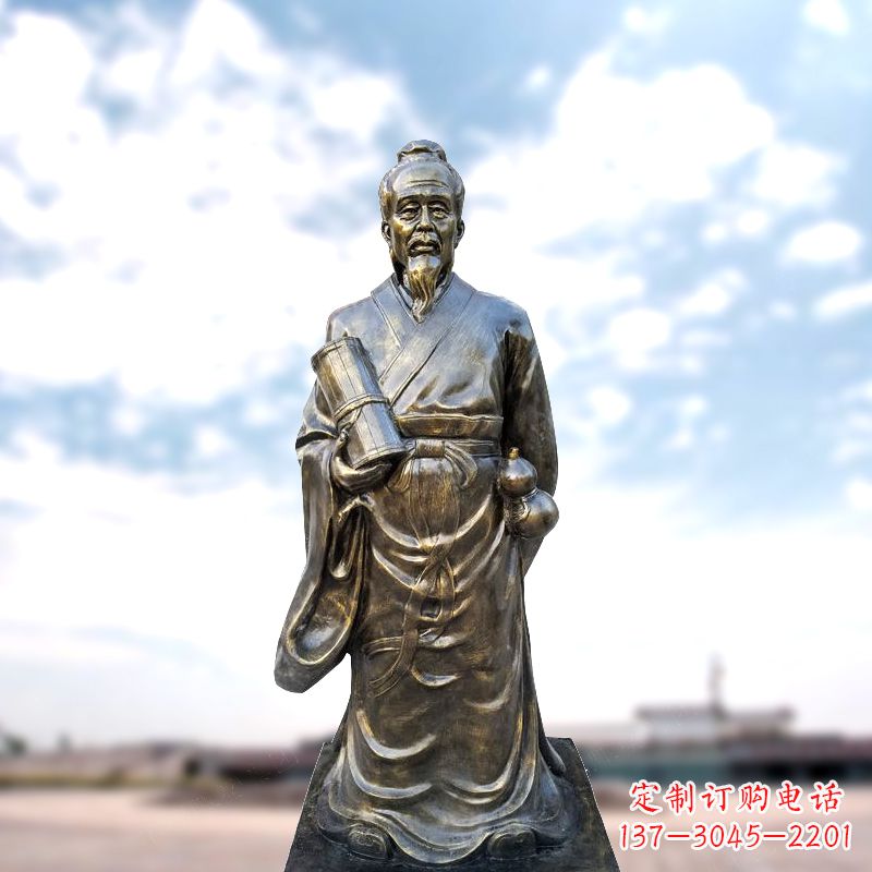 泰安张仲景仿铜雕像