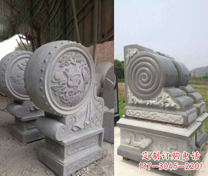 泰安招财抱鼓石大理石门墩