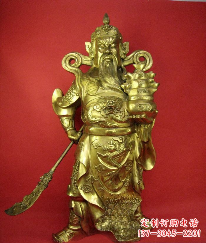 泰安招财关公铜雕