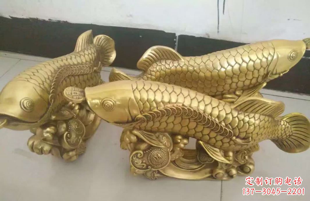 泰安招财金龙鱼雕塑 
