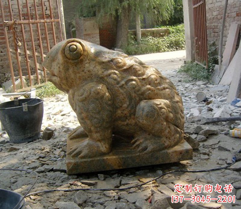 泰安招财青蛙石雕