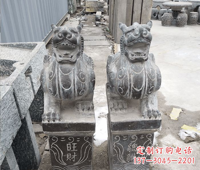 泰安招财神兽貔貅石雕 (2)