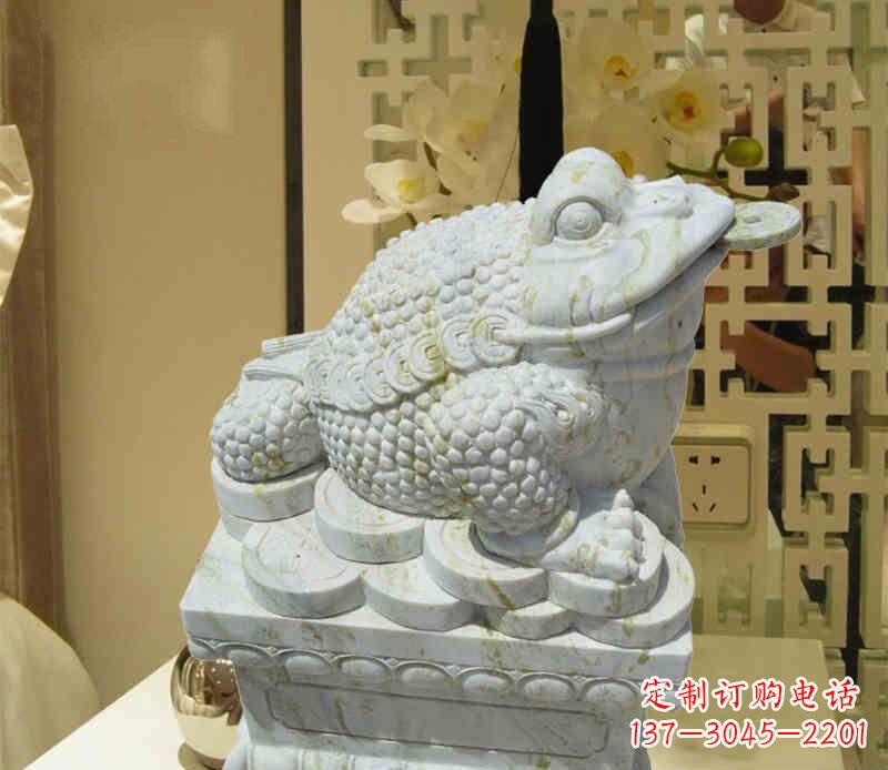 泰安招财神兽金蟾石雕