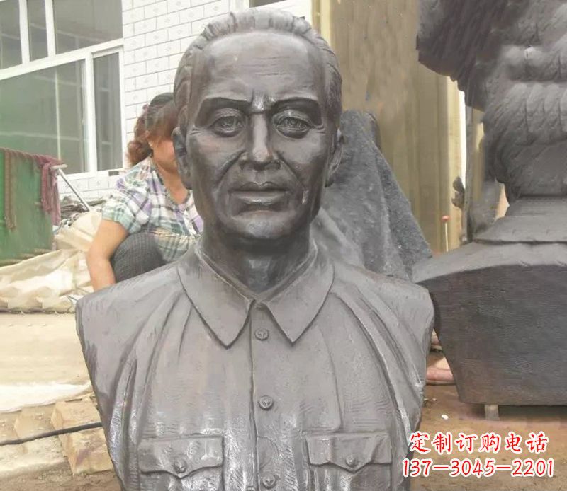 泰安中国名人人物胸像铜雕