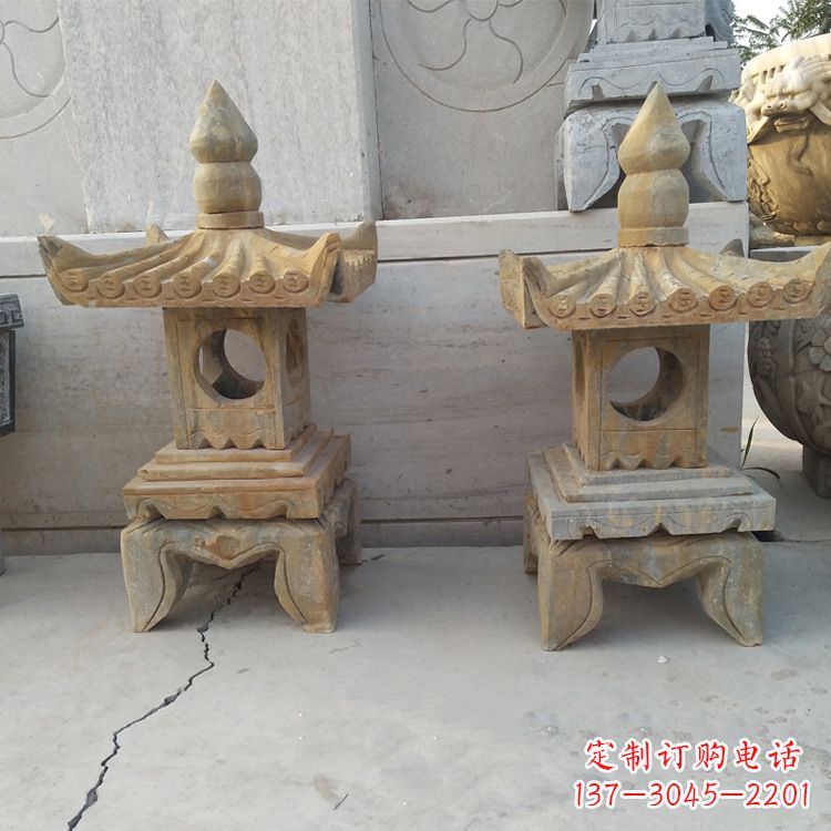 泰安中式仿古低墩石灯笼