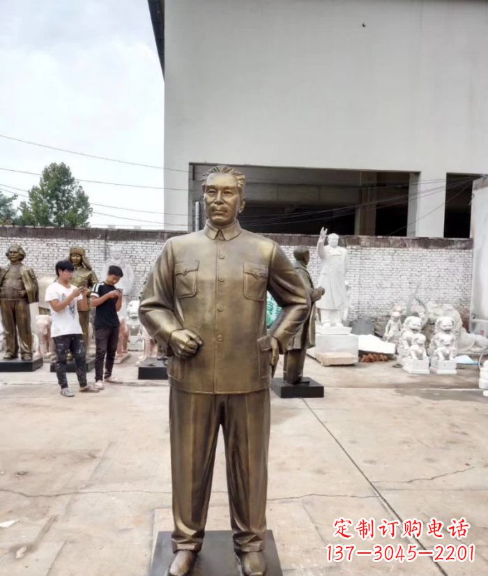 泰安周恩来铜雕 (3)