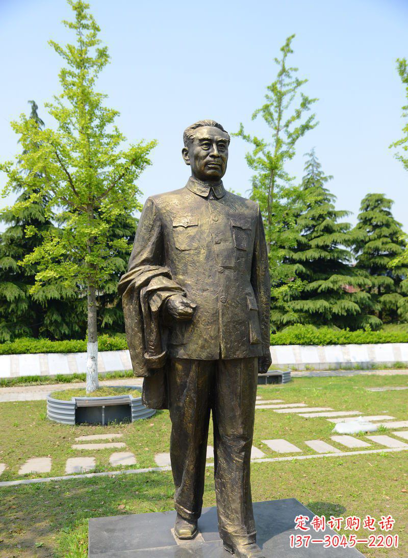 泰安周总理伟人铜雕