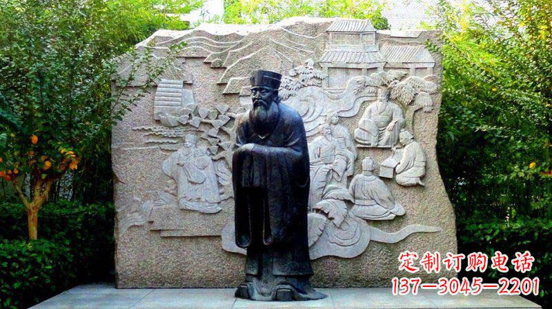 泰安朱熹古代名人铜雕_2