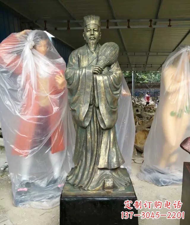 泰安诸葛亮古代人物铜雕