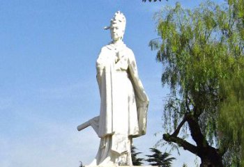 泰安虞姬石雕像-秦末汉初著名美人汉白玉雕塑